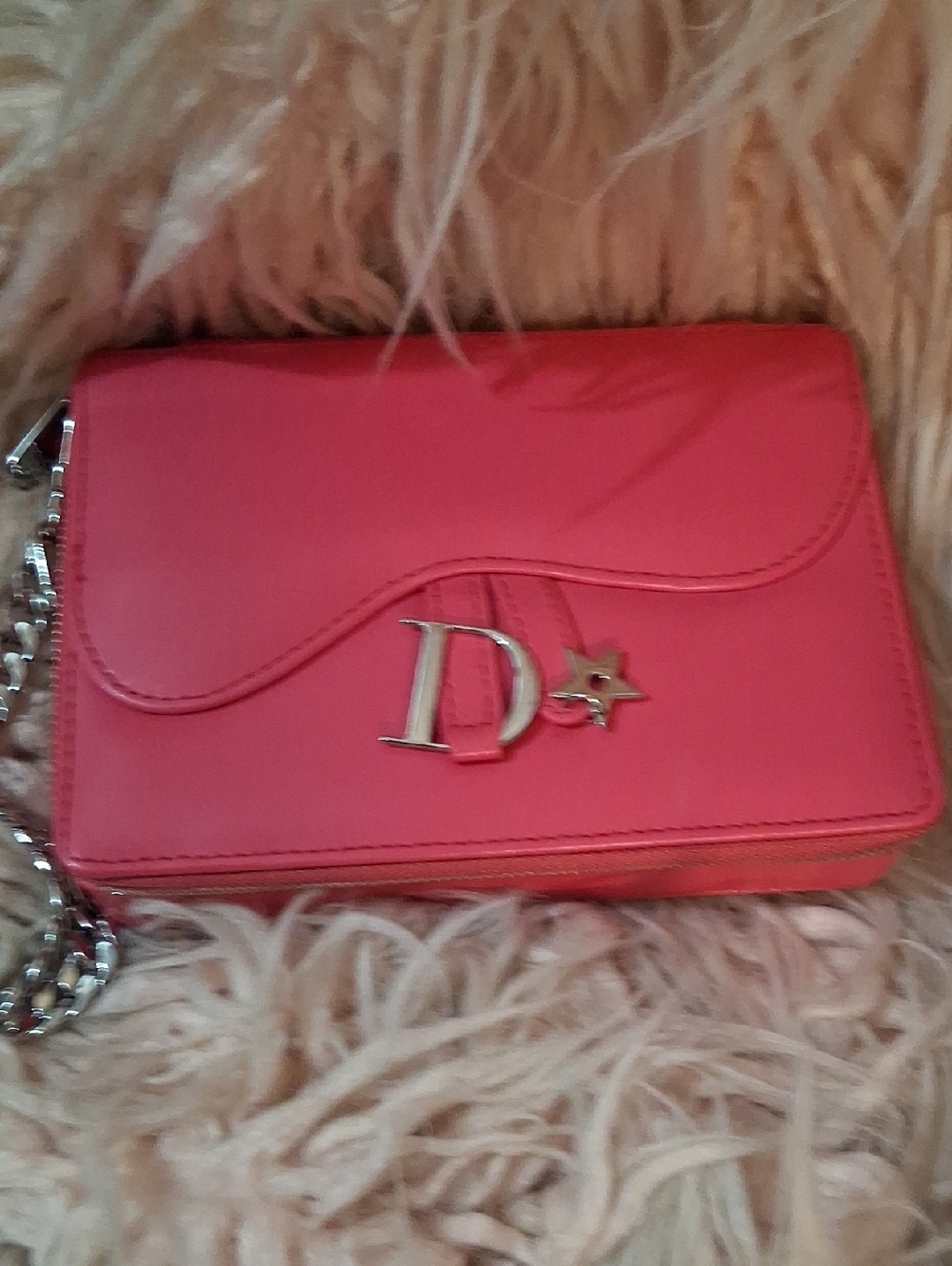 DIOR COSMETIC BAG  W/Chain Shoulder Bag